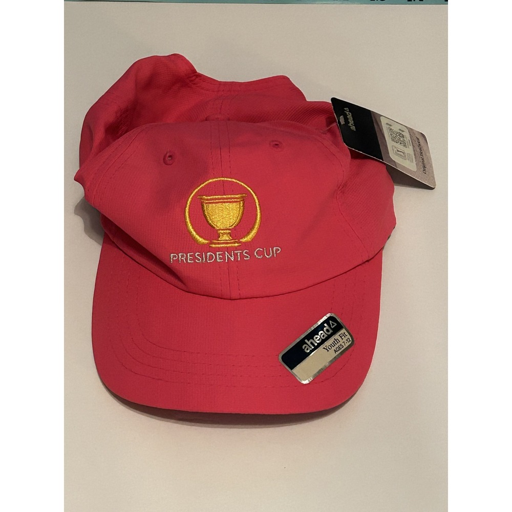 NWT. Ahead Presidents Cup Youth Hat Lightweight Performance Golf Cap